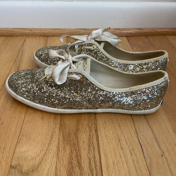Keds x Kate Spade New York Champion Glitter Sneakers - 8.5 - Picture 8 of 14